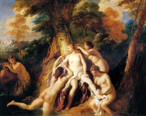 Jean-Francois De Troy Diana And Her Nymphs Bathing Germany oil painting art